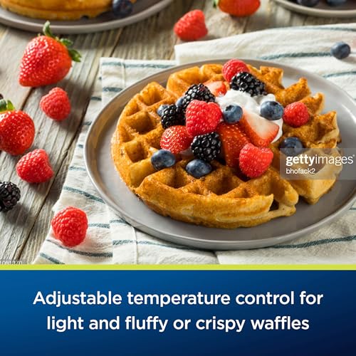 Oster Belgian Waffle Maker, Non-Stick Waffle Iron for Thick, Fluffy Waffles, Easy to Clean - Image 4