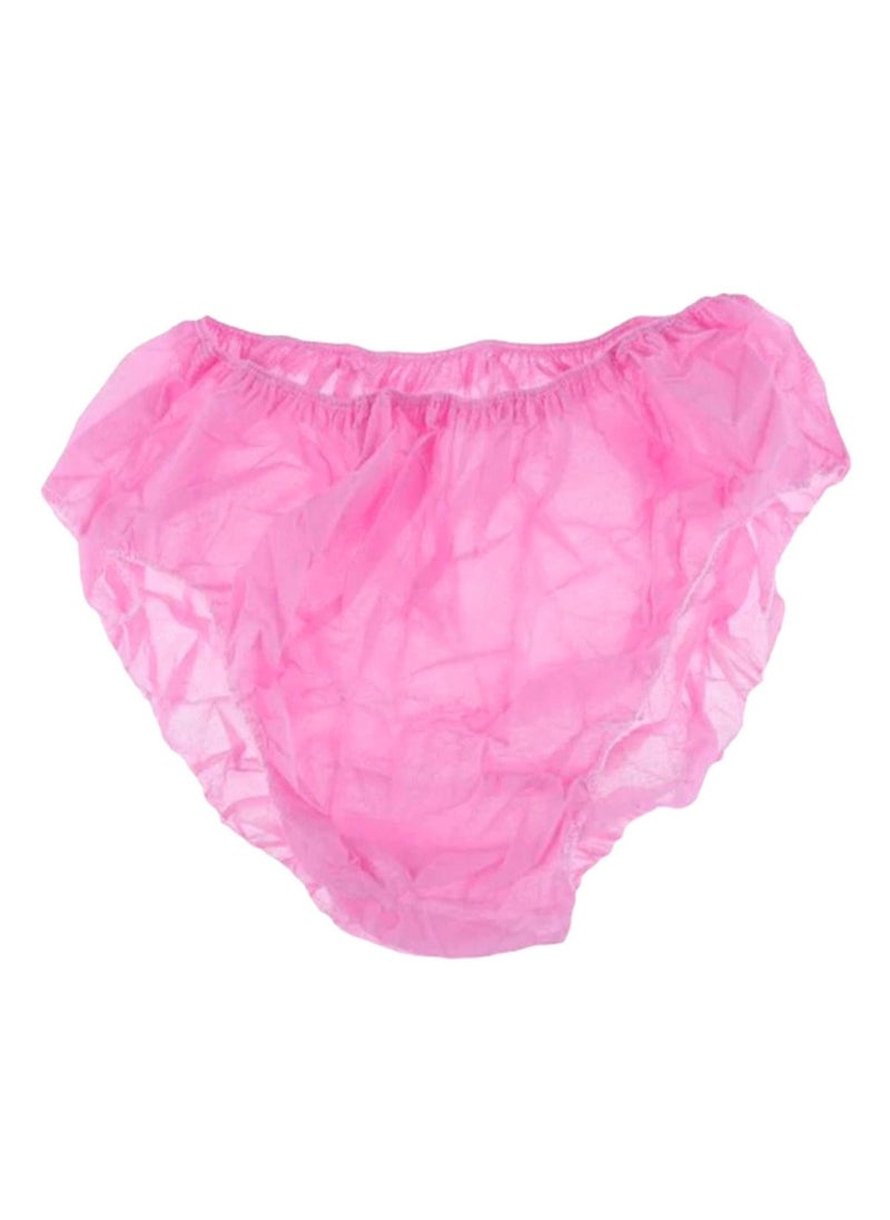 globalstar Globalstar Unisex Non Woven Disposable Underwear Panty Pink 50pcs DP-1013  - Image 1
