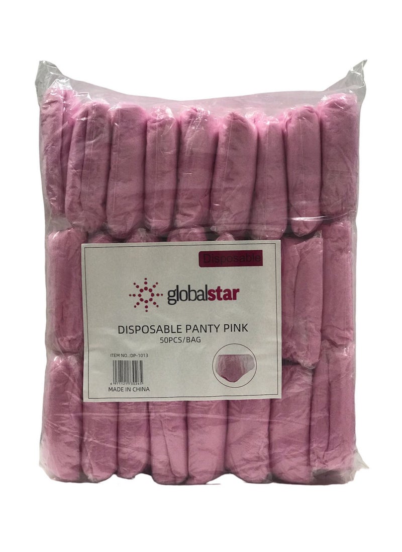 globalstar Globalstar Unisex Non Woven Disposable Underwear Panty Pink 50pcs DP-1013  - Image 4