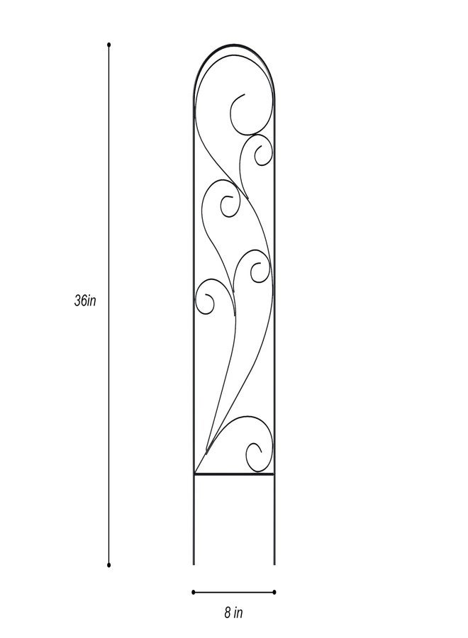 Zhongma 4 Pack 32" Metal Plant Trellis for Potted Plants Climbing,Indoor and Outdoor Fence Plant Support Trellis for Flower and Vagetable - Image 2