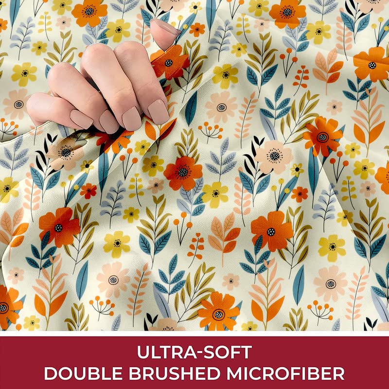 BSB مجموعة كينغستون من BSB HOME - ملاءات سرير كينغ الترا مع 2 غطاء وسادة كينغ | ملاءات فاخرة ناعمة، قابلة للتنفس، مقاومة للانكماش (مجموعة مكونة من 3 قطع، 108X108 بوصة أو 274X274 سم، مزخرفة بألوان زاهية، قطن) - Image 2