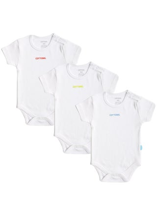 Pack of 3 Half Sleeve 100% Cotton Bodysuit for Baby - pzsku/ZD6439CE69693B0757E1DZ/45/_/1723442707/f89f2e5e-8e28-4019-8450-89f8f8d442e3