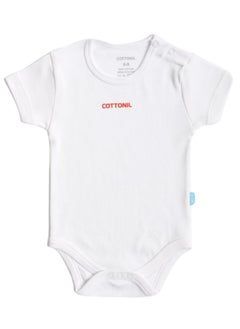 COTTONIL Pack of 3 Half Sleeve 100% Cotton Bodysuit for Baby  - Image 4
