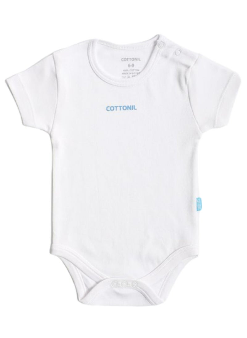 كوتونيل قطونيل باك يحتوي علي 3 قطع سالوبت قطن 100% نصف كم ابيض للبيبي - Image 3