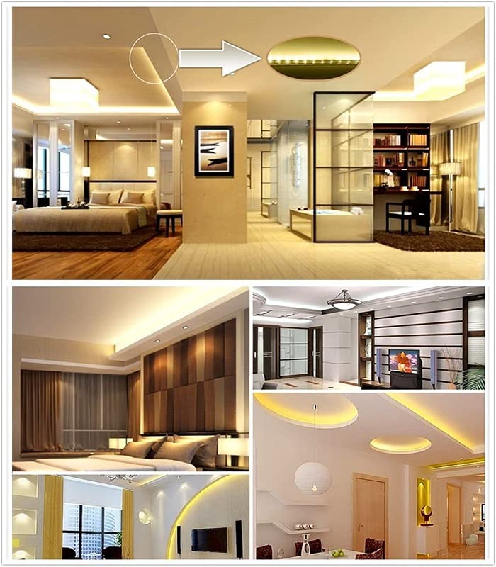 SEER 45 Meter LED Rope Light Waterproof Decorative Lights with Flexible PVC TubingLED Pipe Light for Ceiling Light Home Office Diwali Eid and BirthdayChristmas DecorationsWarm White - Image 3