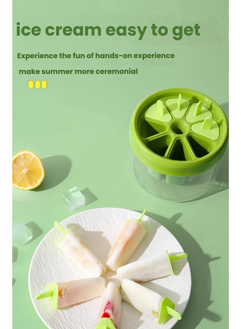 تشو داي قوالب المصاصات مع العصي، قوالب المصاصات المكونة من 8 قطع، قوالب الآيس كريم المصاصات الصغيرة - Image 3