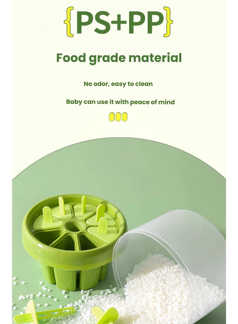 تشو داي قوالب المصاصات مع العصي، قوالب المصاصات المكونة من 8 قطع، قوالب الآيس كريم المصاصات الصغيرة - Image 4