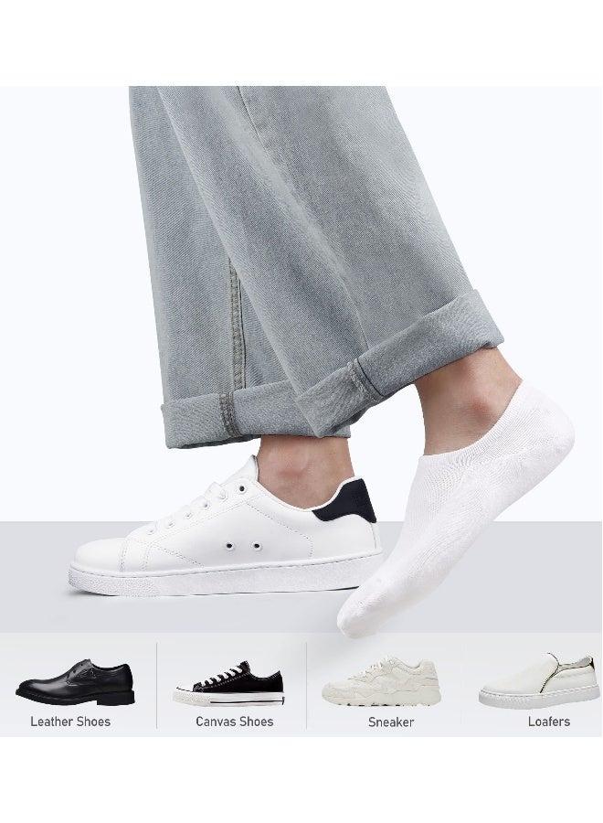 Men's Invisible Low Cut Cotton Socks 6 Pairs Non Slip Athletic Short Sock Ideal for Active Lifestyle - Image 3