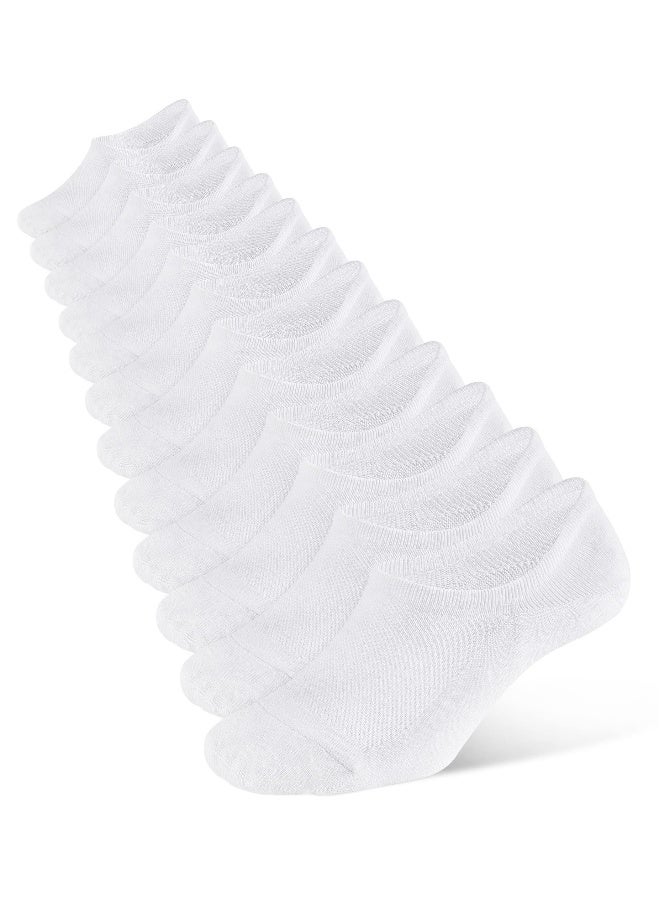 Men's Invisible Low Cut Cotton Socks 6 Pairs Non Slip Athletic Short Sock Ideal for Active Lifestyle - Image 1