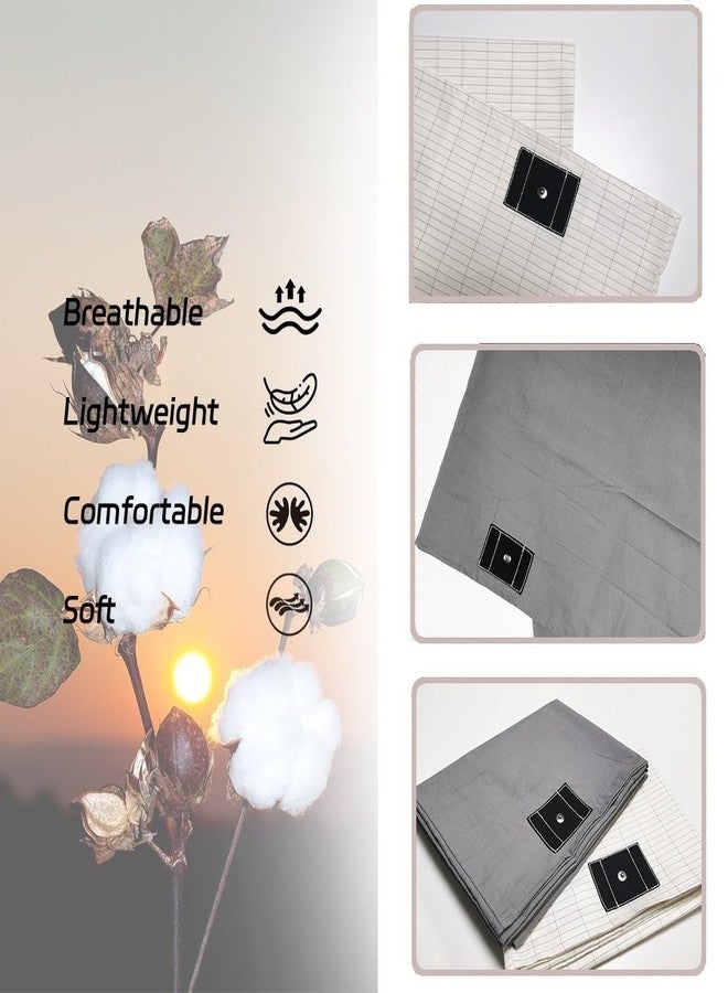 LAXVAPIU Grounding Pillowcase Earth Connected Sliver Fiber Pillow Case King Bedding with 15ft Cord (Grey，20x36 Inch) - Image 5