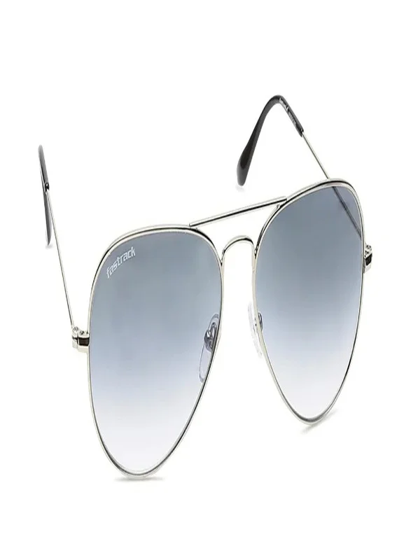 fastrack Silver Aviator Men Sunglasses (M165GY20G|57)