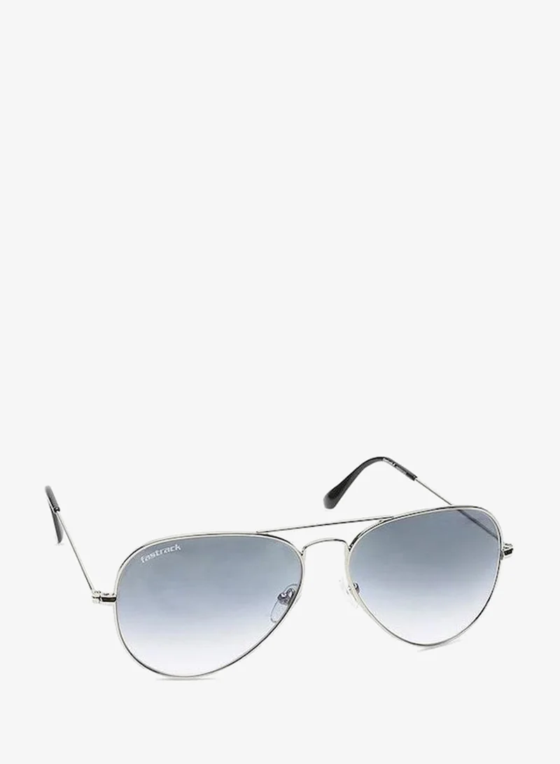 fastrack Silver Aviator Men Sunglasses (M165GY20G|57)