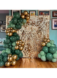 Generic Dark Green Balloon Arch Kit,126Pcs Green Gold Balloon Arch Garland Kit with Sage Green Balloons Gold Party Balloons for Birthday Party Decoration,Baby Shower Decorations,Jungle Safari Party Decoration  - Image 3