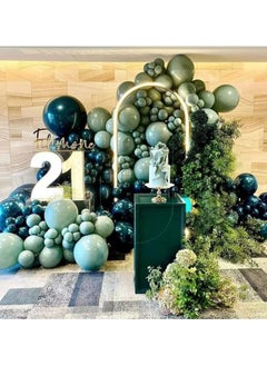 Generic Dark Green Balloon Arch Kit,126Pcs Green Gold Balloon Arch Garland Kit with Sage Green Balloons Gold Party Balloons for Birthday Party Decoration,Baby Shower Decorations,Jungle Safari Party Decoration  - Image 5