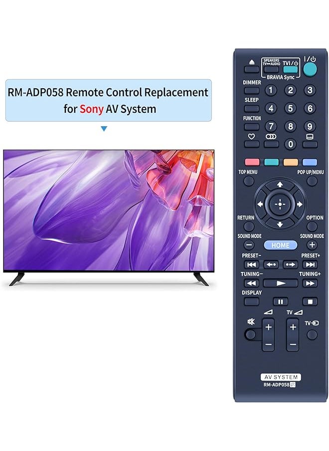 New Rm Adp058 Replacement Remote Control For Sony Blu Ray Home Theater System Bdv E280 Sub Rm Adp057 Bdv L600 Bdv E880 Rm Adp059 Rm Adp060