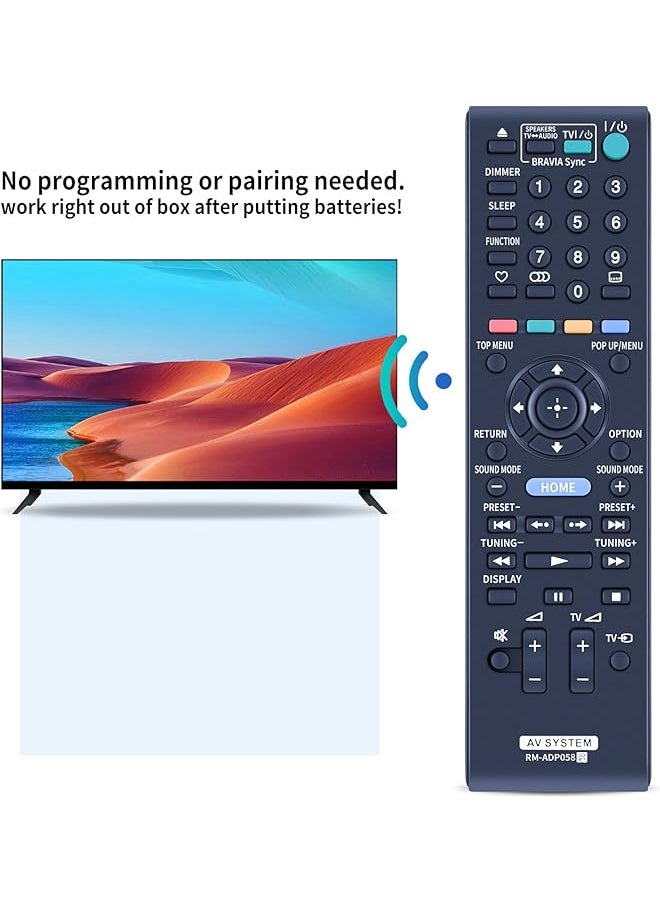 New Rm Adp058 Replacement Remote Control For Sony Blu Ray Home Theater System Bdv E280 Sub Rm Adp057 Bdv L600 Bdv E880 Rm Adp059 Rm Adp060