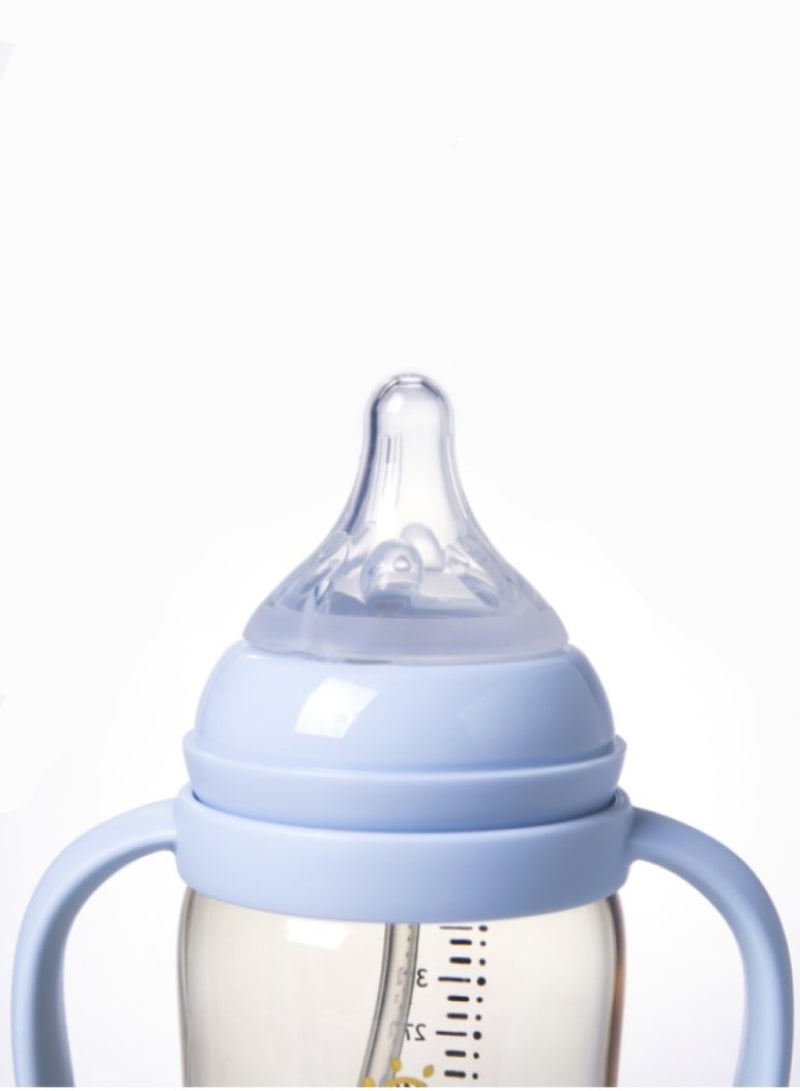 لوكو زجاجة رضاعة PPSU مع مقبض 300 مل أزرق - 5 قطعة - Image 2