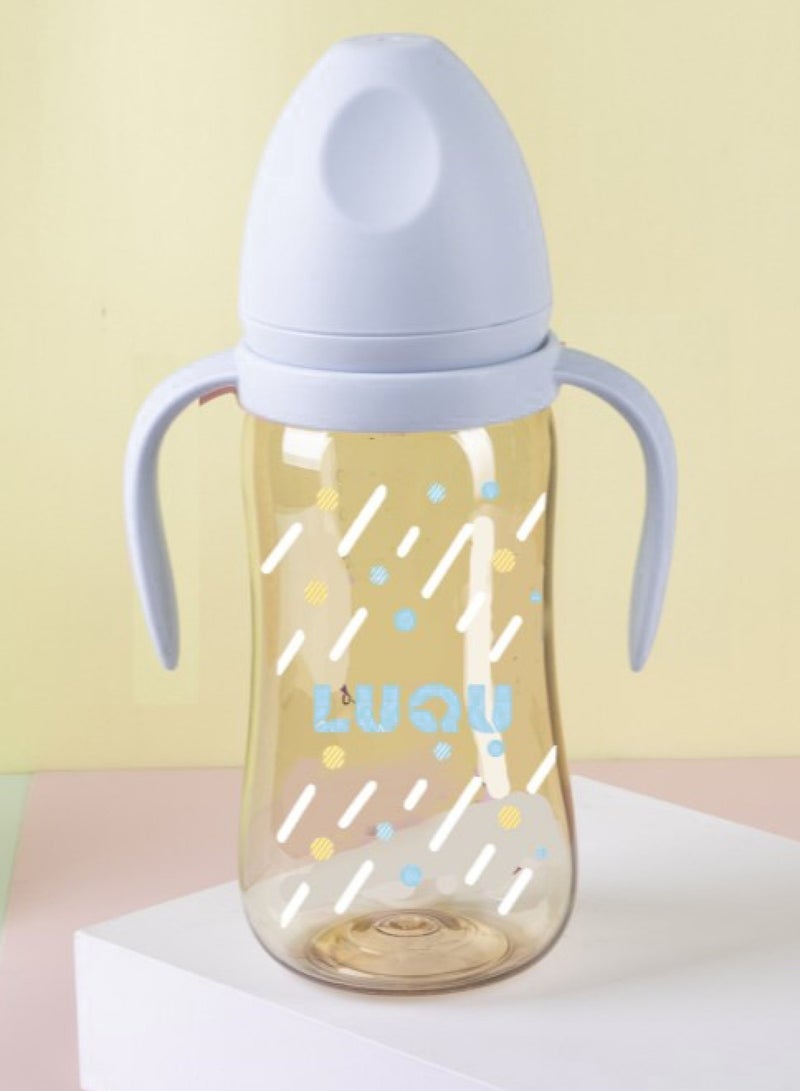 لوكو زجاجة رضاعة PPSU مع مقبض 300 مل أزرق - 5 قطعة - Image 3