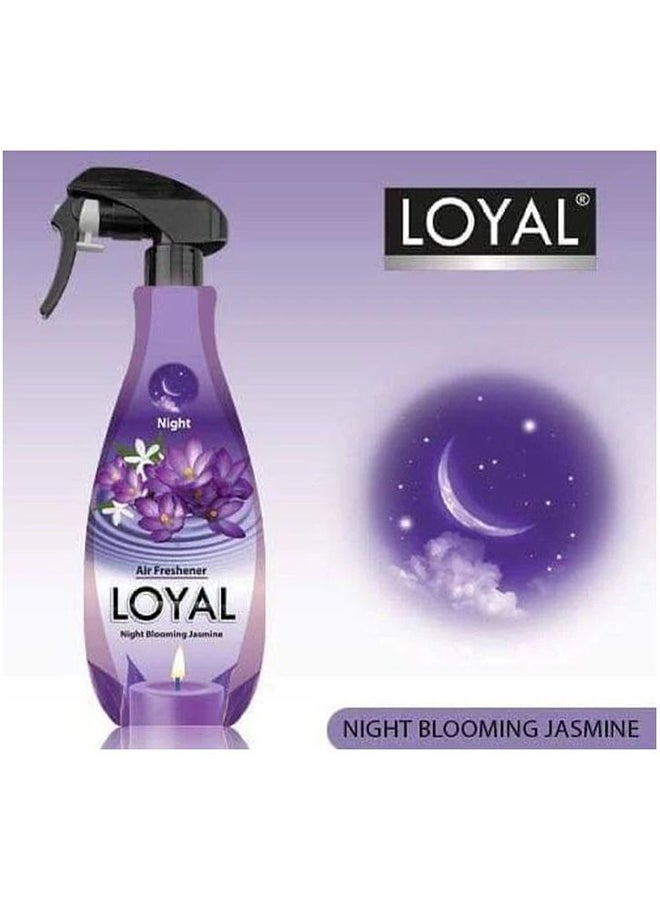 Loyal Night Blooming Jasmine Fragrance Concentrated Air Freshener For Home, Office, Inside Car, 450ml, Night - Image 2