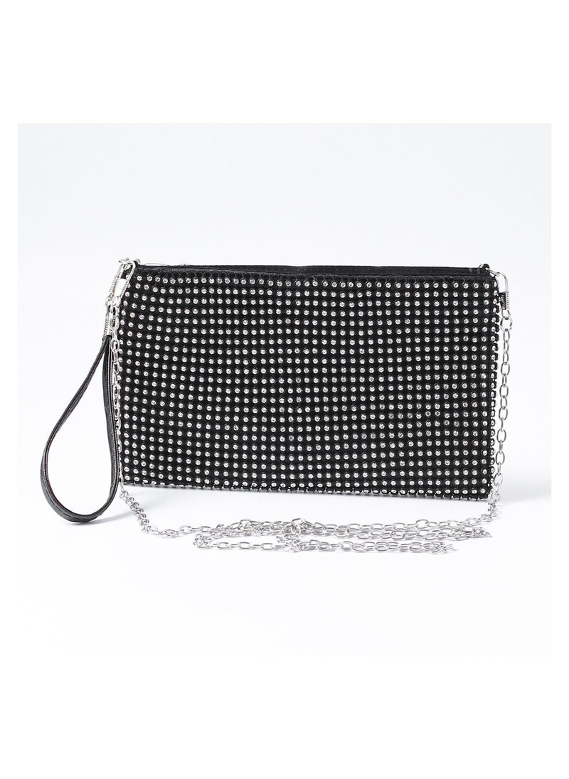 Generic - Women's Handmade Rhinestone Clutch Evening Bag Purse Suitable for Party Prom Wedding - Image 1