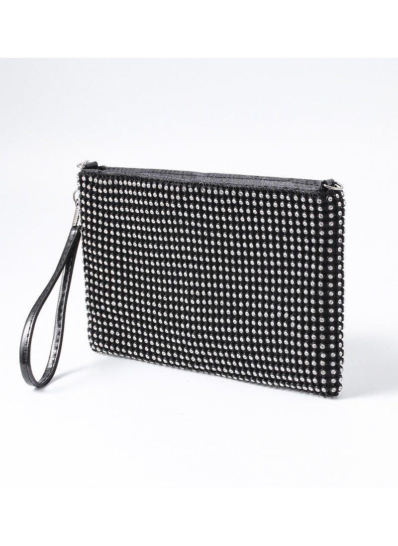 Generic - Women's Handmade Rhinestone Clutch Evening Bag Purse Suitable for Party Prom Wedding - Image 1