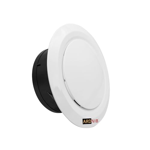 Ardnib 6"/150mm Air Vent Diffuser/Soffit Vent, Ceiling & wall Adjustable Air Vent Cover, ABS Round Vent Covers for Living Room, Attic, Bathroom, Kitchen, Ventilation Use (6Inch/150mm,Pack of 1) - Image 3