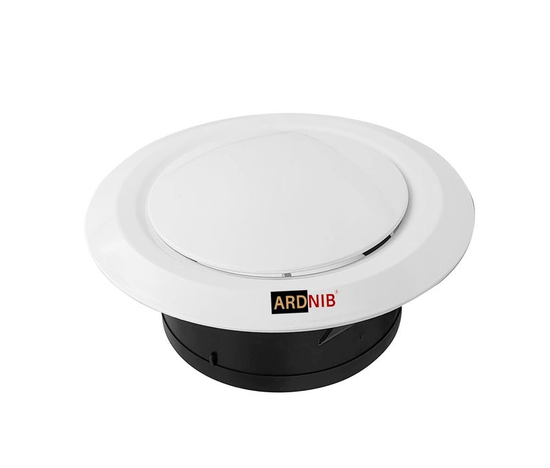 Ardnib 6"/150mm Air Vent Diffuser/Soffit Vent, Ceiling & wall Adjustable Air Vent Cover, ABS Round Vent Covers for Living Room, Attic, Bathroom, Kitchen, Ventilation Use (6Inch/150mm,Pack of 1) - Image 4
