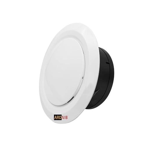 Ardnib 6"/150mm Air Vent Diffuser/Soffit Vent, Ceiling & wall Adjustable Air Vent Cover, ABS Round Vent Covers for Living Room, Attic, Bathroom, Kitchen, Ventilation Use (6Inch/150mm,Pack of 1) - Image 2