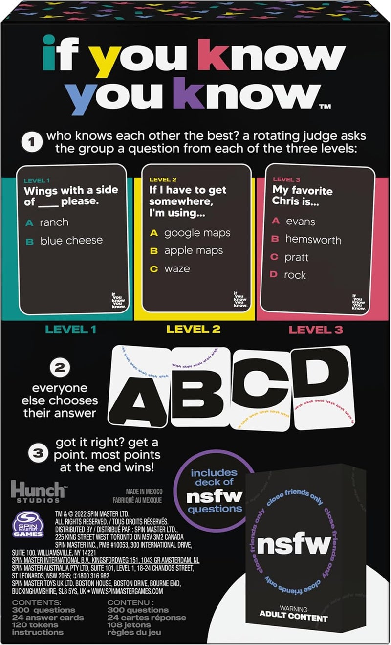 Spin Master Games , If You Know You Know IYKYK Card Game, Adult Party Game for Bachelorette Parties, College, Birthday, for Adults & Teens Ages 18+ - Image 4