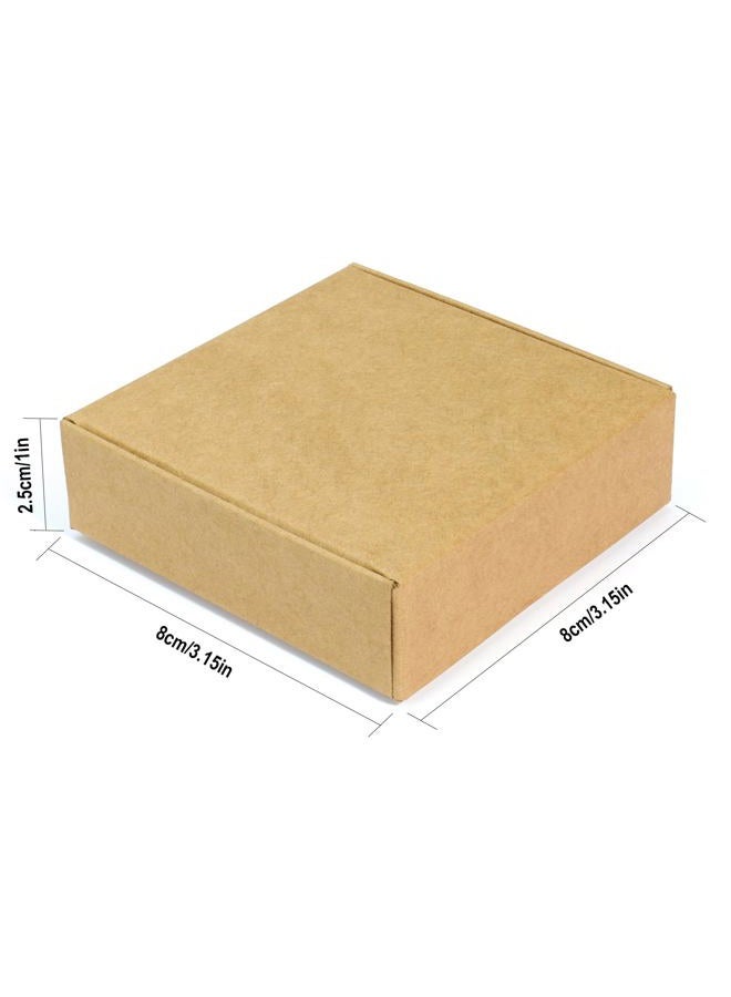 KMEOSCH Jewelry Gift Boxes Bulk 20Pcs, Kraft Paper Gifts Wrapping Box 3.15x3.15x2.5 inches Small Multi-purpose Accessories Packaging gift boxes for Professional DIY Handmade Earrings Necklaces - Image 5