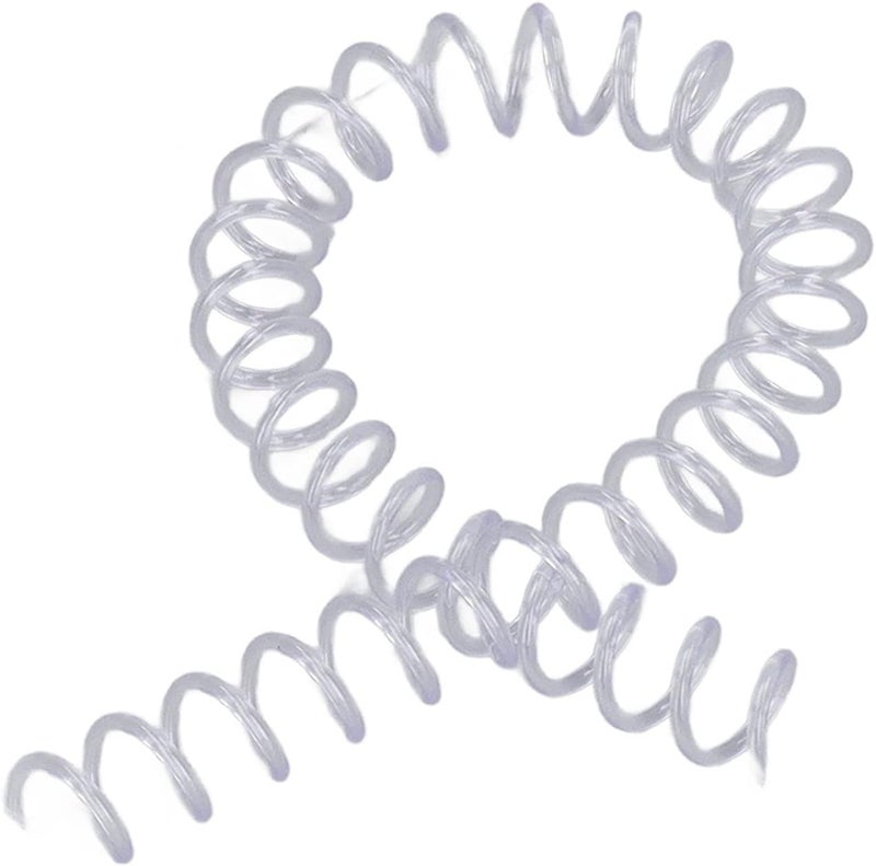 Spiral Binding COILS Plastic Spiral Binding Spires for Stationery Work Office Students (Transparent) - Image 5