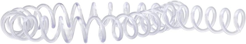 Spiral Binding COILS Plastic Spiral Binding Spires for Stationery Work Office Students (Transparent) - Image 4