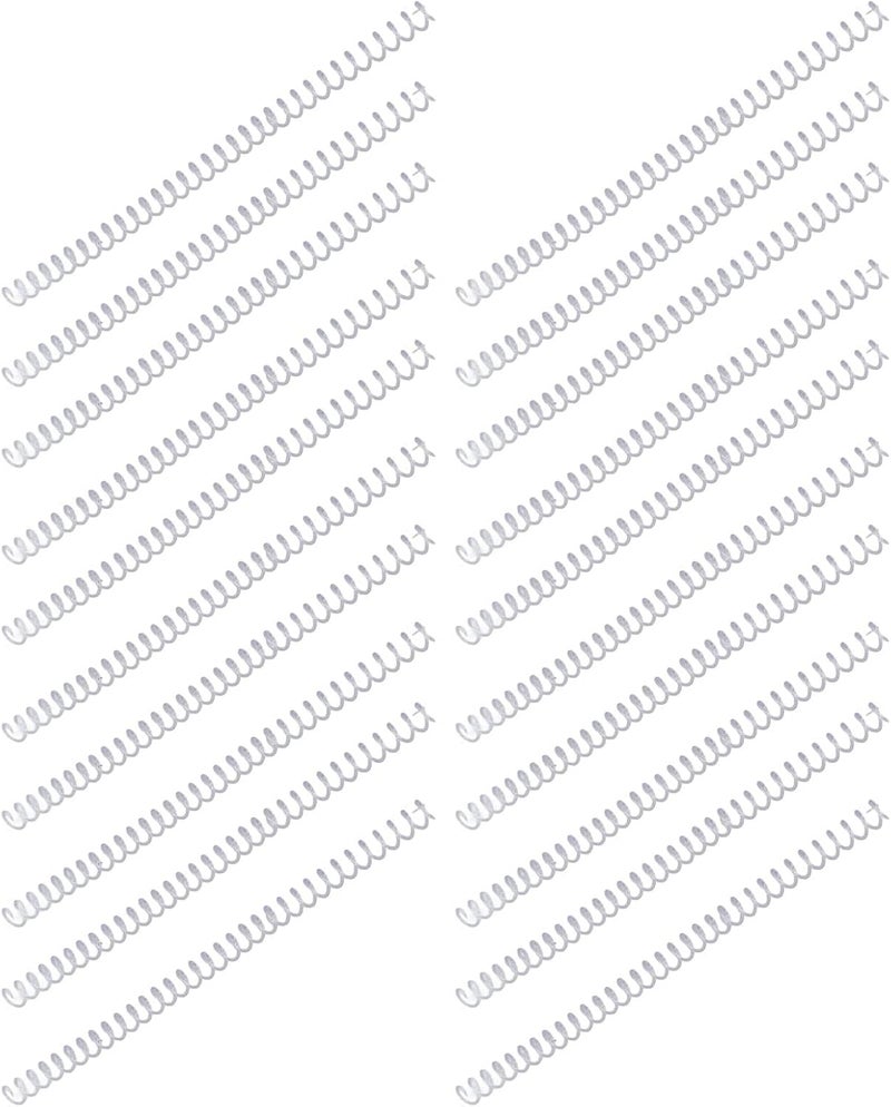 Spiral Binding COILS Plastic Spiral Binding Spires for Stationery Work Office Students (Transparent) - Image 2