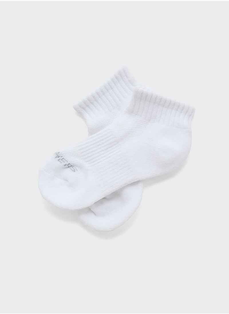 SKECHERS Kids 3 Pack Quarter Crew Socks  - Image 3