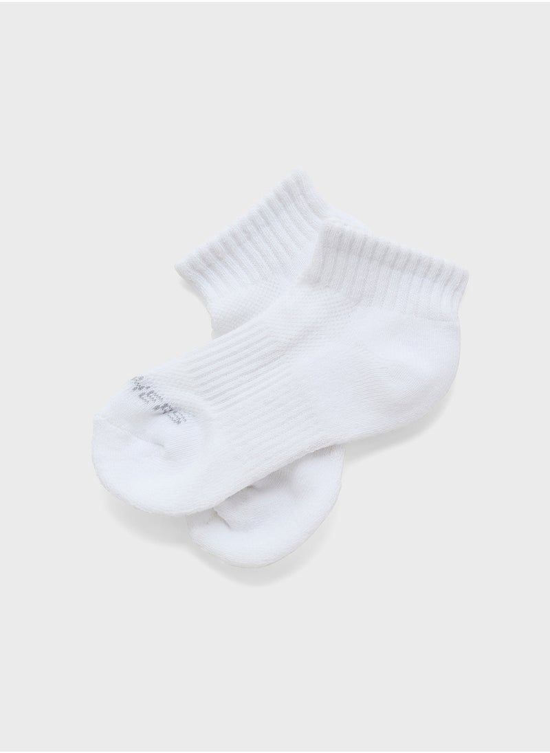 SKECHERS Kids 3 Pack Quarter Crew Socks  - Image 4