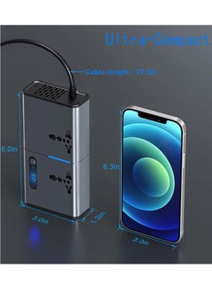 JAJEEK "New 200W DC/AC Inverter with USB & Type-C Ports – Power Up On the Go"  - Image 4