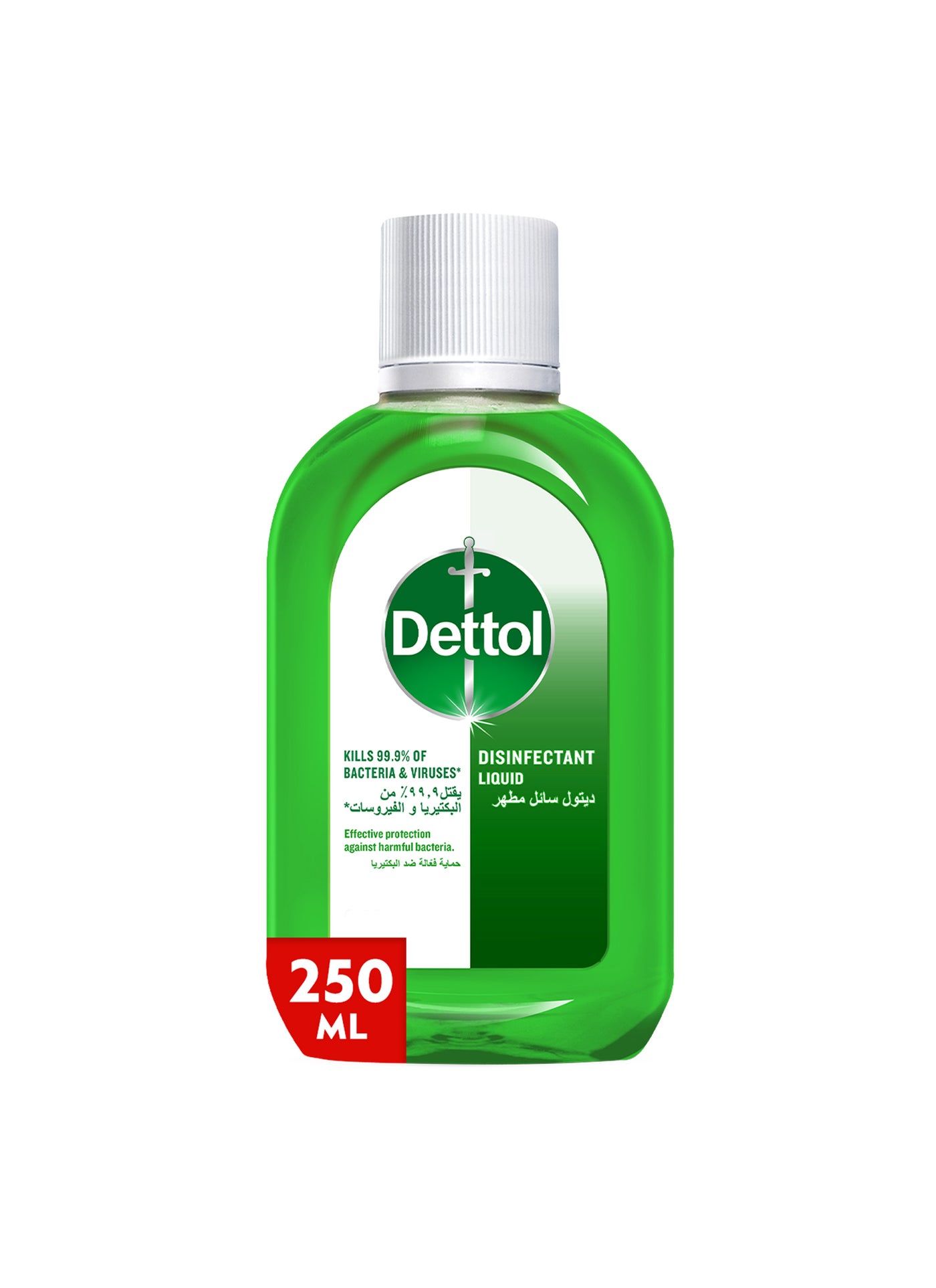 Dettol Antiseptic Antibacterial Disinfectant Liquid, 250ml Green 250ml