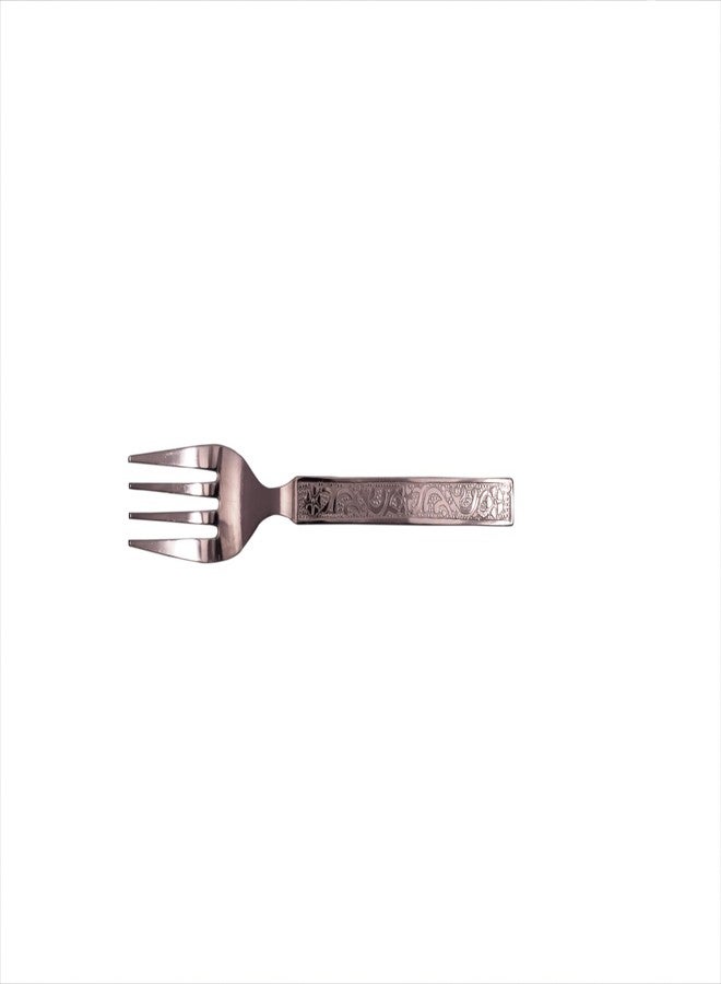 Dev Industries 6 Pieces Stainless Steel Table Forks Set for Home & Kitchen, Fruit Fork, Dining Table, Shiny and Sturdy Handle Big Fork 16.5 cm, Silver (22 Gauge) - Image 4