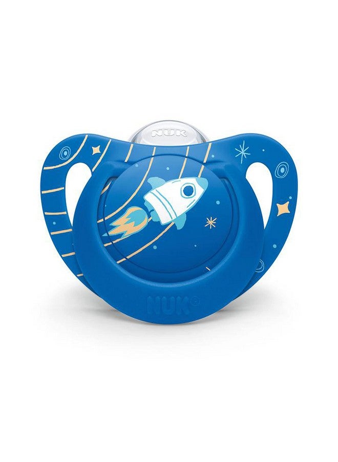 Nuk Orthodontic Pacifier, Space Boy, 6-18 Months, 4pk - Image 3
