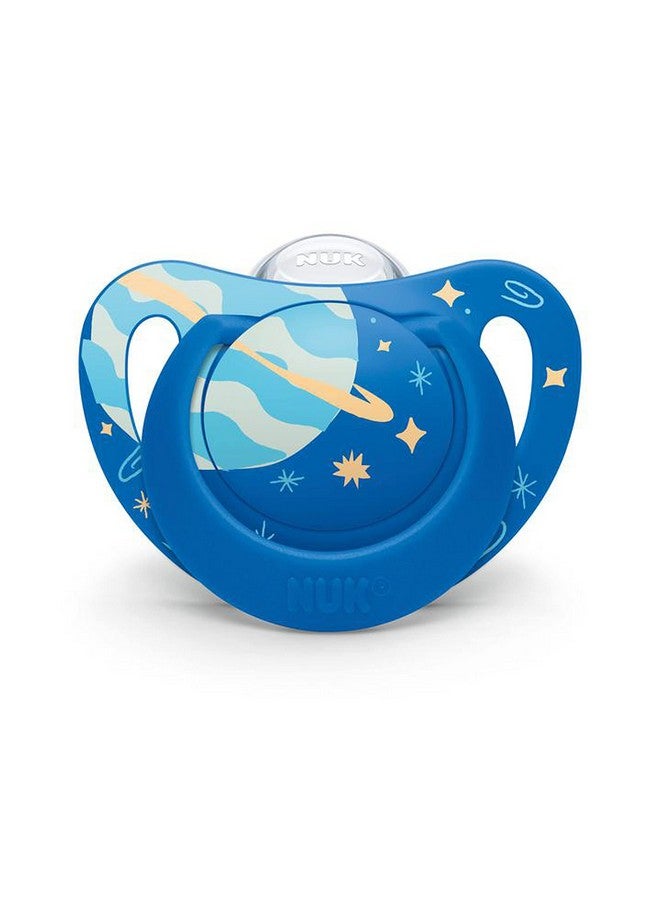 Nuk Orthodontic Pacifier, Space Boy, 6-18 Months, 4pk - Image 2
