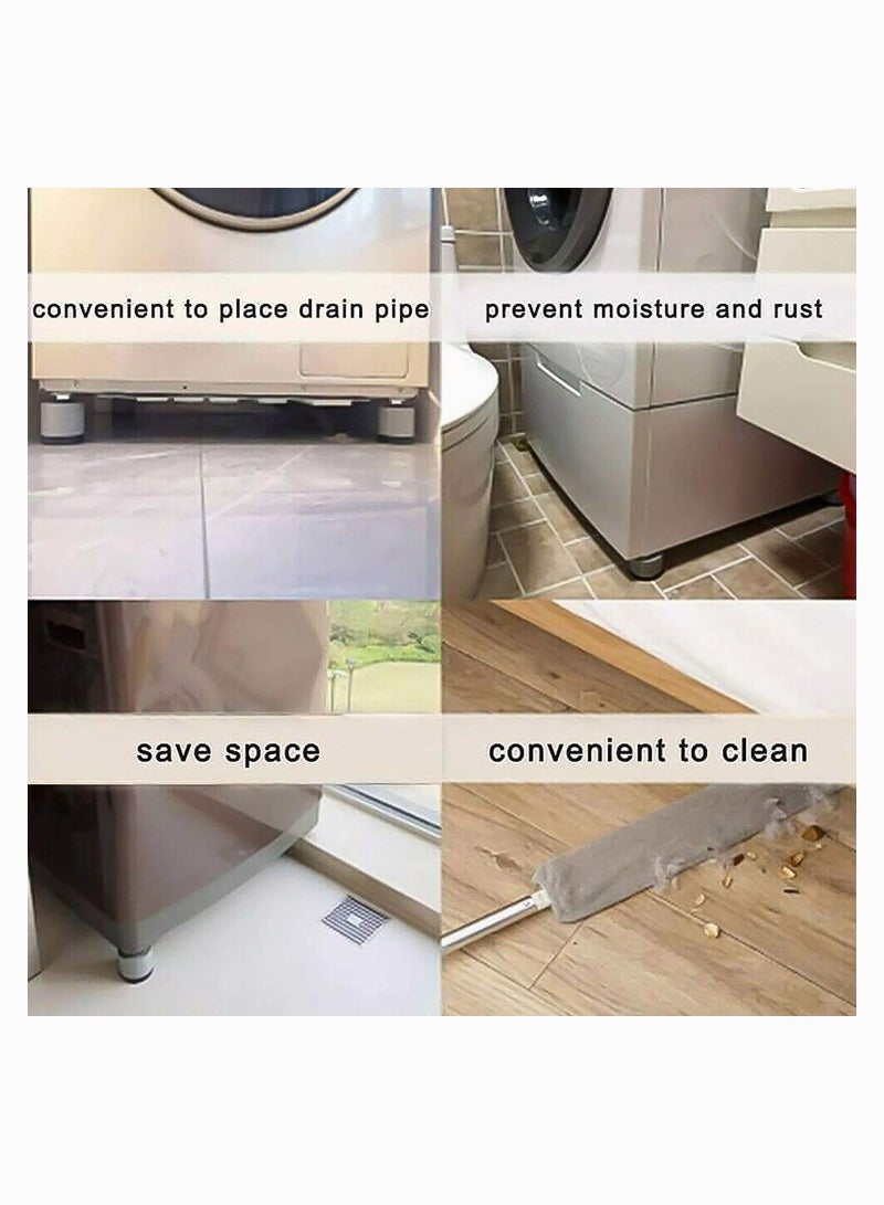 Washing Machine Anti Slip Feet Pads Noise Reduction Support Mat Floor Protection for Laundry Room 4 Pieces 8.5cm - Image 4