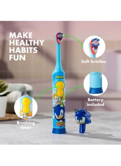 Firefly FIREFLY Clean N' Protect, Sonic The Hedgehog Toothbrush with 3D hygienic Cover, Premium Soft Bristles, Anti-Slip Grip Handle, Battery Included, Ages 3+  - Image 3