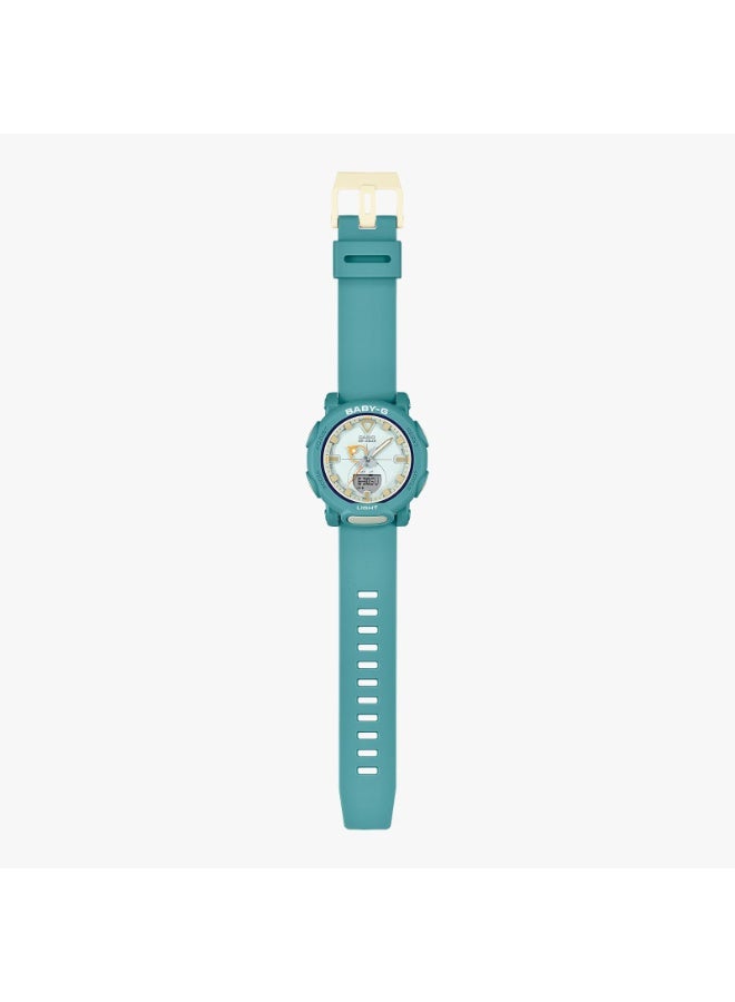 Casio Baby-G BGA-310RP-3ADR, Analog-Digital Watch, Teal Resin Band, Shock Resistant, 100M Water Resistance, LED Light, World Time, Stopwatch, Alarm - Image 3
