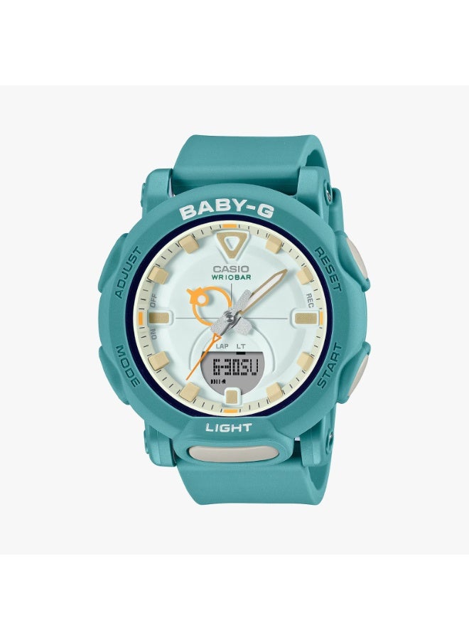 Casio Baby-G BGA-310RP-3ADR, Analog-Digital Watch, Teal Resin Band, Shock Resistant, 100M Water Resistance, LED Light, World Time, Stopwatch, Alarm - Image 1