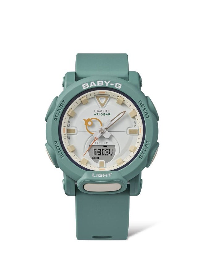 Casio Baby-G BGA-310RP-3ADR, Analog-Digital Watch, Teal Resin Band, Shock Resistant, 100M Water Resistance, LED Light, World Time, Stopwatch, Alarm - Image 2