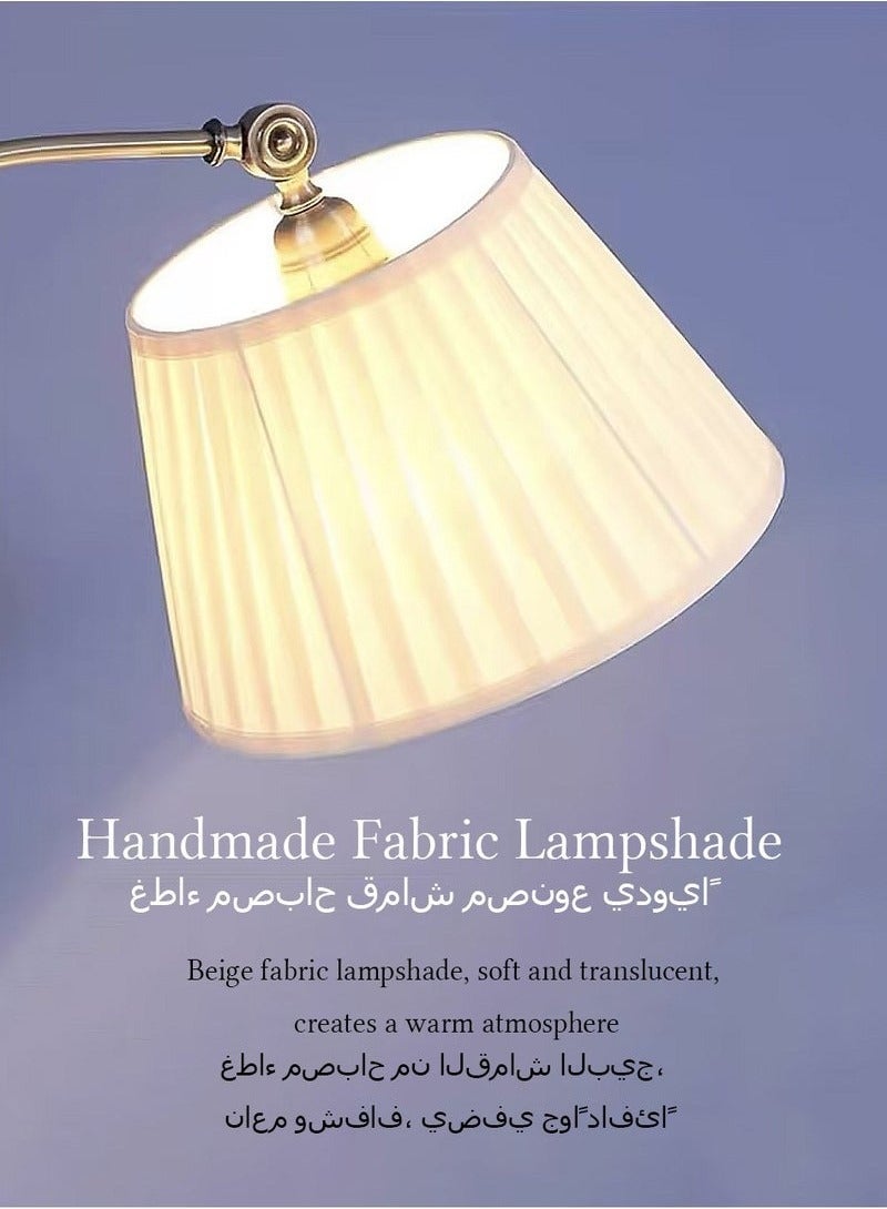 Bukela Floor Lamps, 3 Color Living Bedroom Bedside Floor Lamp, Hotel Living Room Study Retro Vertical Table Lamp with Coffee Table Black 156 cm - Image 2