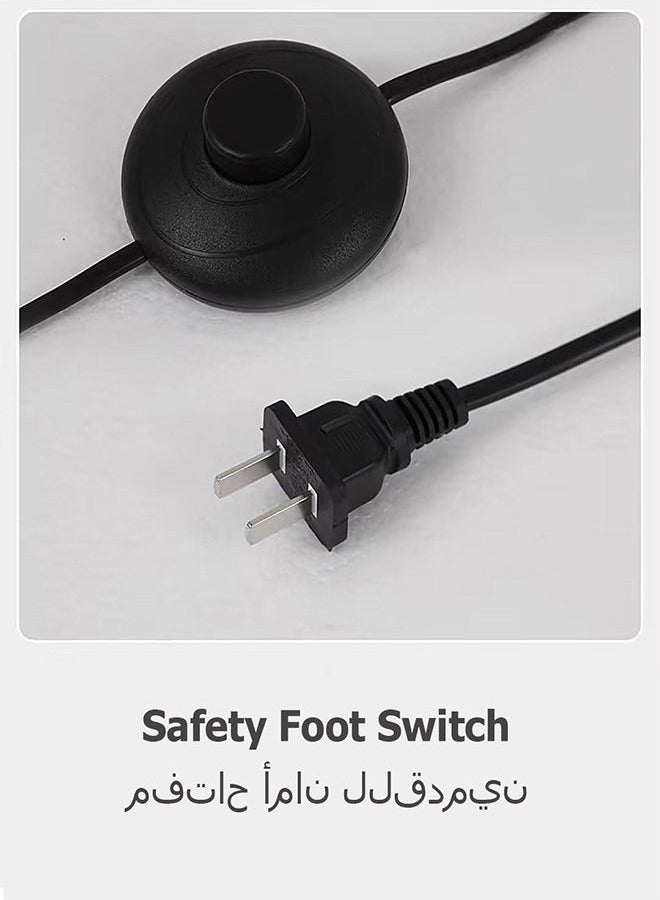 Bukela Floor Lamps, 3 Color Living Bedroom Bedside Floor Lamp, Hotel Living Room Study Retro Vertical Table Lamp with Coffee Table Black 156 cm - Image 5