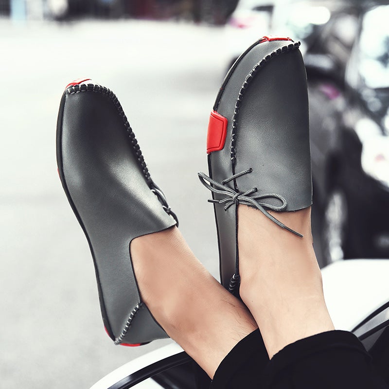 Sale Genuine Leather Men'S Leather Shoes Tods Casual Leather Shoes Plus Size Breathable Trendy Fashion Leather Shoes Men'S Loafers - Image 3