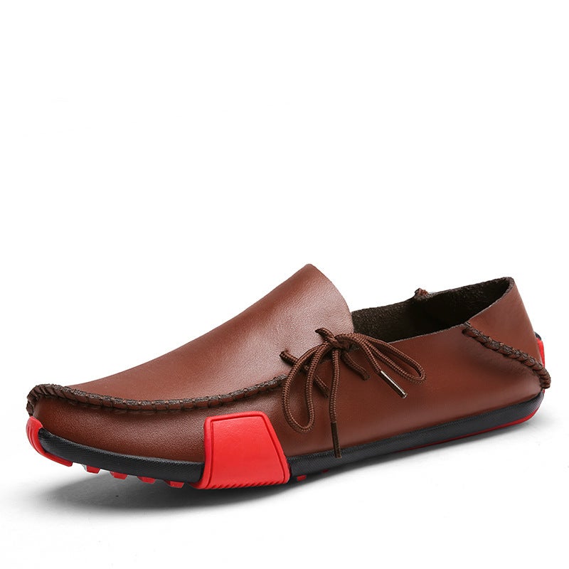 Sale Genuine Leather Men'S Leather Shoes Tods Casual Leather Shoes Plus Size Breathable Trendy Fashion Leather Shoes Men'S Loafers - Image 5