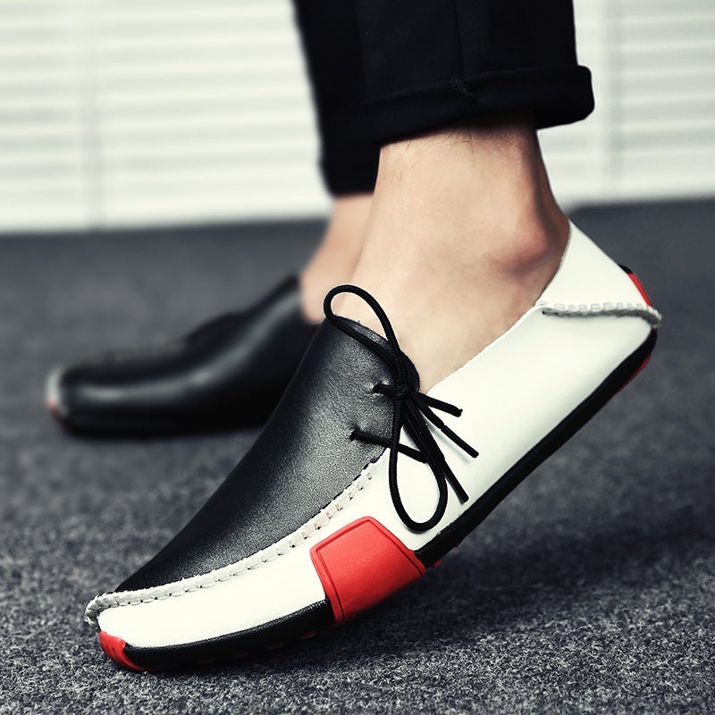 Sale Genuine Leather Men'S Leather Shoes Tods Casual Leather Shoes Plus Size Breathable Trendy Fashion Leather Shoes Men'S Loafers - Image 2